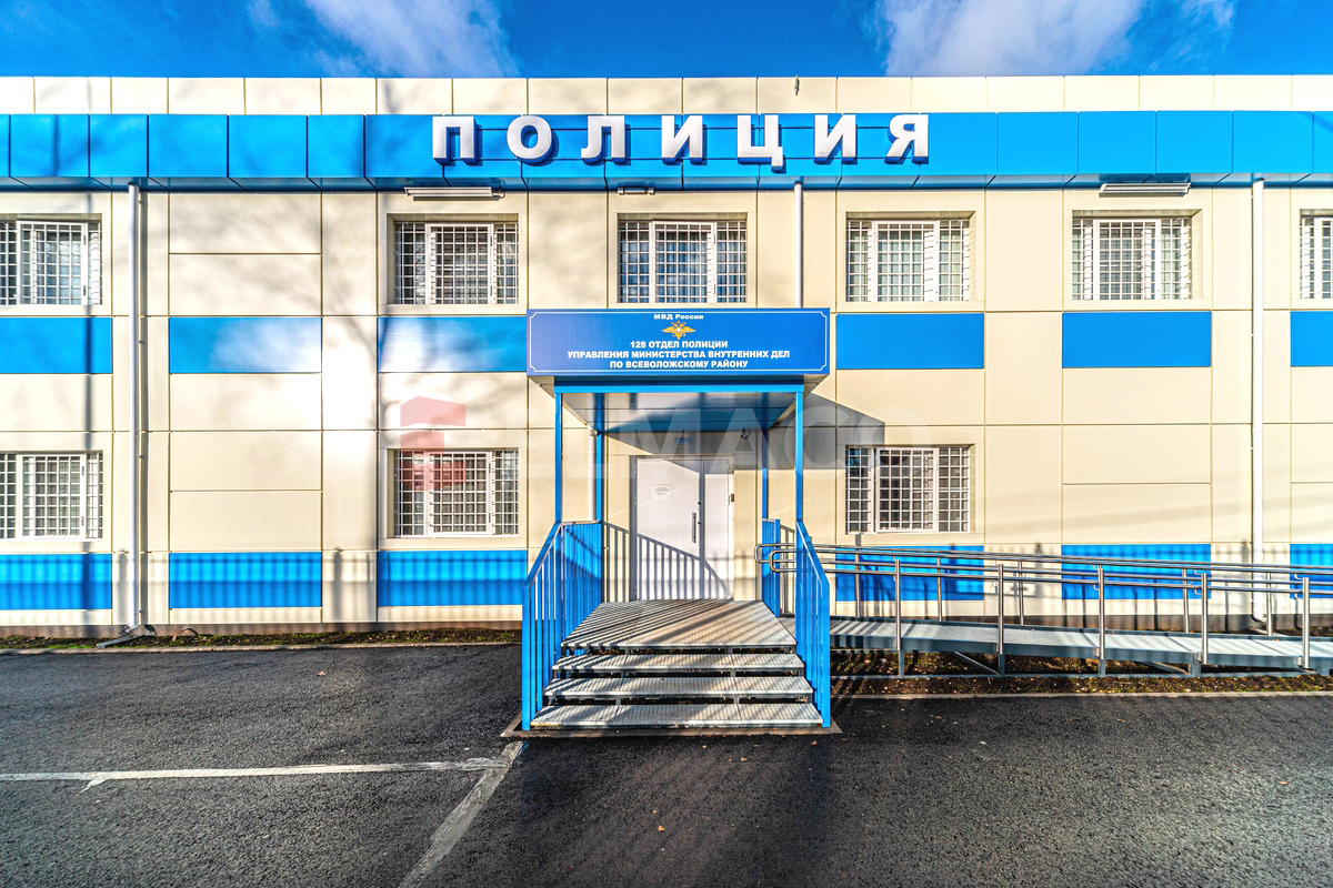 Двухэтажное модульное здание полиции в г. Всеволожск